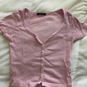 BRANDY MELVILLE PINK ZELLY TOP